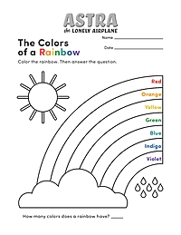 Rainbow Coloring Sheet